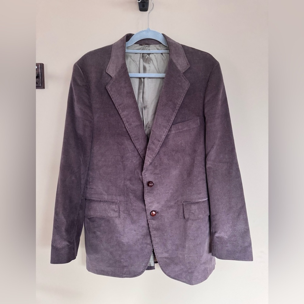 VTG Levi’s Tailored Classics Corduroy Blazer 42R Brown 2-Button Sport Coat
